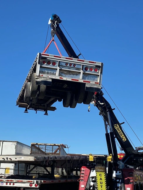 Loading and unloading some trailers